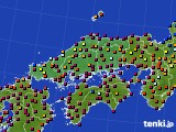 2016年04月22日の中国地方のアメダス(日照時間)