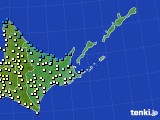 2016年04月22日の道東のアメダス(気温)