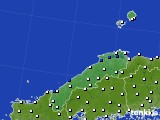 2016年04月22日の島根県のアメダス(風向・風速)
