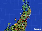 東北地方のアメダス実況(日照時間)(2016年04月23日)