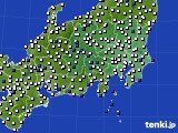 2016年04月24日の関東・甲信地方のアメダス(風向・風速)