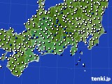 東海地方のアメダス実況(風向・風速)(2016年04月24日)