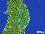 岩手県のアメダス実況(風向・風速)(2016年04月24日)