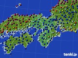 近畿地方のアメダス実況(日照時間)(2016年04月25日)