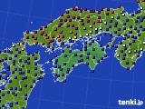 2016年04月25日の四国地方のアメダス(日照時間)