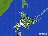 北海道地方のアメダス実況(気温)(2016年04月25日)
