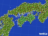 四国地方のアメダス実況(気温)(2016年04月26日)