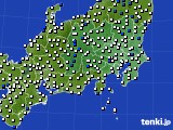 2016年04月27日の関東・甲信地方のアメダス(風向・風速)