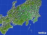 関東・甲信地方のアメダス実況(降水量)(2016年04月28日)