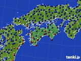 2016年04月28日の四国地方のアメダス(日照時間)
