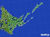 2016年04月28日の道東のアメダス(風向・風速)