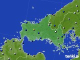 2016年04月28日の山口県のアメダス(風向・風速)