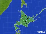 北海道地方のアメダス実況(積雪深)(2016年04月29日)