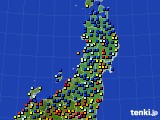 2016年04月29日の東北地方のアメダス(日照時間)