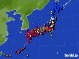 アメダス実況(日照時間)(2016年04月29日)