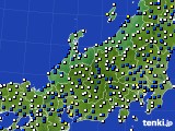 2016年04月29日の北陸地方のアメダス(風向・風速)