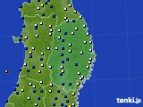 岩手県のアメダス実況(風向・風速)(2016年04月29日)