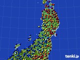 2016年04月30日の東北地方のアメダス(日照時間)