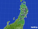 東北地方のアメダス実況(降水量)(2016年05月01日)