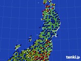 2016年05月01日の東北地方のアメダス(日照時間)