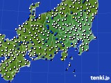 関東・甲信地方のアメダス実況(風向・風速)(2016年05月01日)