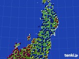 東北地方のアメダス実況(日照時間)(2016年05月02日)