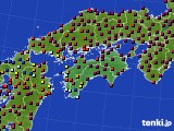 四国地方のアメダス実況(日照時間)(2016年05月02日)