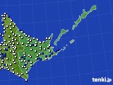 道東のアメダス実況(風向・風速)(2016年05月02日)