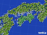2016年05月03日の四国地方のアメダス(風向・風速)
