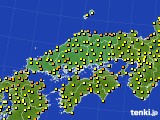 2016年05月04日の中国地方のアメダス(気温)