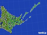 道東のアメダス実況(風向・風速)(2016年05月04日)