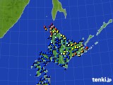 北海道地方のアメダス実況(日照時間)(2016年05月06日)