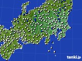 関東・甲信地方のアメダス実況(風向・風速)(2016年05月06日)