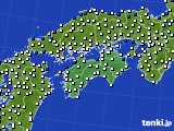 2016年05月06日の四国地方のアメダス(風向・風速)