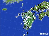 九州地方のアメダス実況(風向・風速)(2016年05月06日)