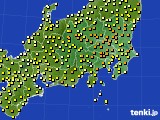 関東・甲信地方のアメダス実況(気温)(2016年05月07日)