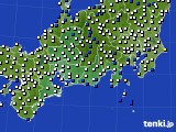 東海地方のアメダス実況(風向・風速)(2016年05月07日)