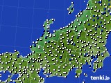 北陸地方のアメダス実況(風向・風速)(2016年05月08日)
