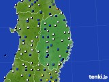 岩手県のアメダス実況(風向・風速)(2016年05月08日)