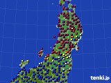 2016年05月09日の東北地方のアメダス(日照時間)