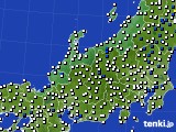 2016年05月09日の北陸地方のアメダス(風向・風速)