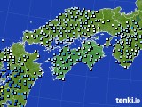 四国地方のアメダス実況(降水量)(2016年05月10日)