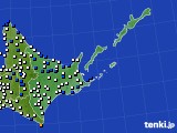 道東のアメダス実況(風向・風速)(2016年05月10日)