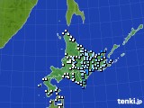 北海道地方のアメダス実況(降水量)(2016年05月11日)