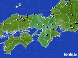 近畿地方のアメダス実況(降水量)(2016年05月11日)