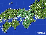 近畿地方のアメダス実況(風向・風速)(2016年05月11日)