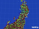 2016年05月12日の東北地方のアメダス(日照時間)