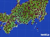 2016年05月12日の東海地方のアメダス(日照時間)