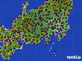 2016年05月13日の関東・甲信地方のアメダス(日照時間)