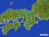 近畿地方のアメダス実況(気温)(2016年05月13日)